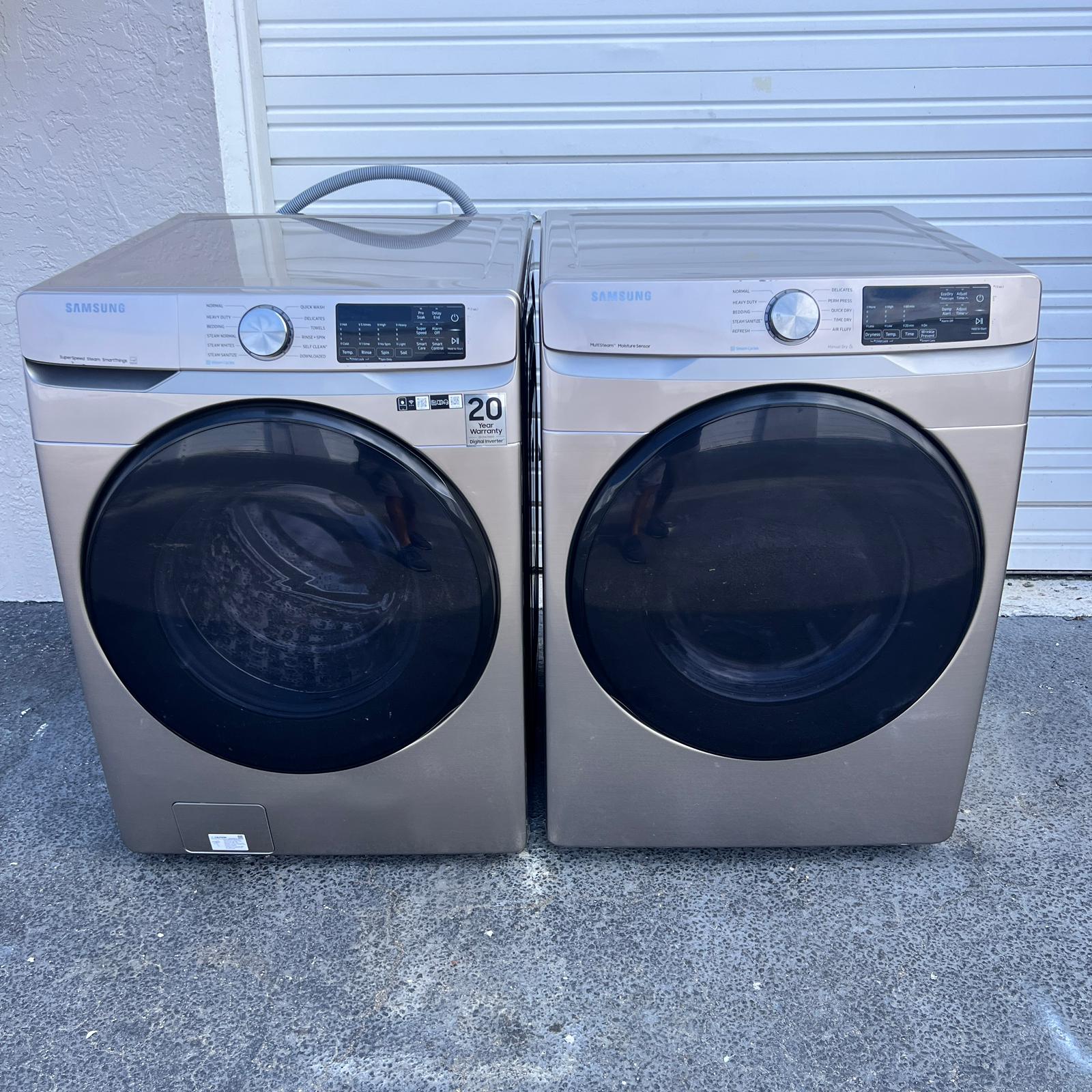 Samsung Washer and Dryer Front Load Set - Champagne Samsung Washer and Dryer Front Load Set - Champagne